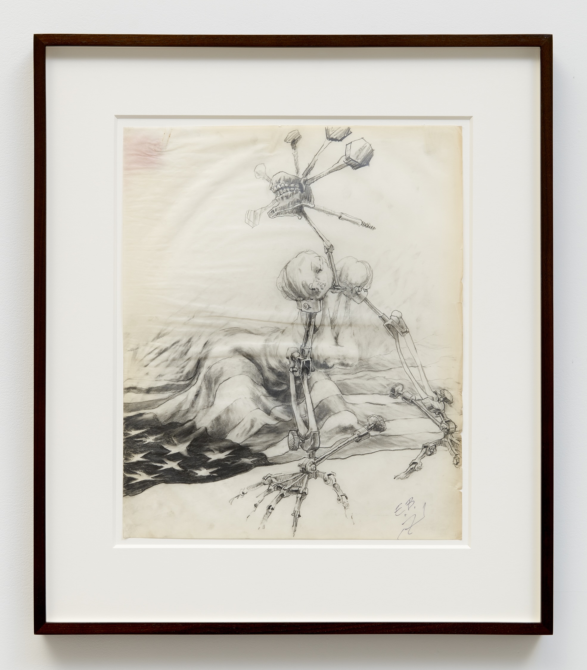 <i>Untitled (Preparatory Sketch)</i>, 1990. Graphite on vellum 16 3/4 x 14 in (42.5 x 35.6 cm)